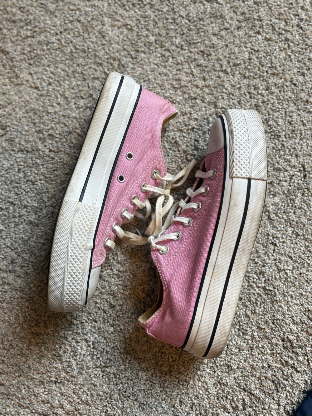 Pink Canvas platform Converse - Picture 2 of 2